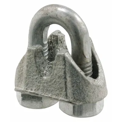 PRIME-LINE Cable Clamp: Pre-Galvanized Steel - Loop Clamps for Tube & Pipe