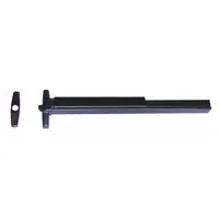 Rim-type exit device with touchbar style, bronze finish, and night latch outside trim. ADA compliant. Suitable for commercial doors requiring safe egress and key-locked exterior entry
