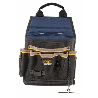 CLC Tool Pouch: For 2 3/4 in Belt Wd - Max, 12 Pockets - Polyester Tool Pouches