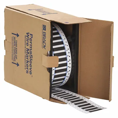 BRADY Precut Sleeve Label Roll - Brady Precut Sleeve Label Rolls