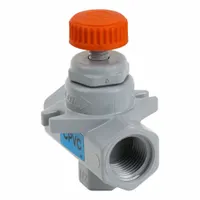 HAYWARD CPVC Needle Valves w/FPM o-ring, PTFE seat, threaded end connections: Inline Valve Body, NPT (MPN NVA2050T)