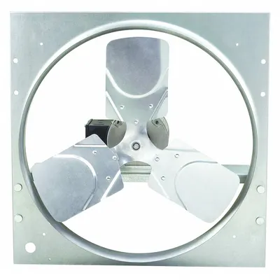 Dayton Exhaust/Supply Fan: Direct Drive, 20 in Blade, 1/3 hp, Totally Enclosed - Direct-Drive Reversible Panel Fans