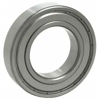 This inch-system radial ball bearing has a 1 1/4 in bore, 2 9/16 in OD, and 0.688 in width. Double shields retain lubrication and exclude contaminants in oily or greasy environments. Bearing Industry Number 1657. Suitable for applications such as industrial machinery, conveyors, and pumps