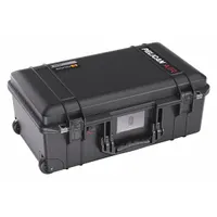 PELICAN Protective Case: 11 1/4 in x 20 3/8 in x 7 1/4 in Inside, Dividers, Black, Mobile, 11 lb Wt (MPN 1535AIRTP)