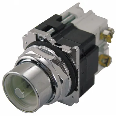 EATON Flush Push Button: 30 mm, Non-Metallic, Momentary, Transformer - Illuminated Flush-Mount Push-Button Operators
