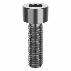 Inch-system socket head cap screw with #10-32 thread, 5/8 in length, right-hand thread, and 5/32 in drive size. Made from 316 stainless steel with H5 tolerance and plain finish. Used for fastening components in machinery, equipment, and structural assemblies requiring corrosion resistance.