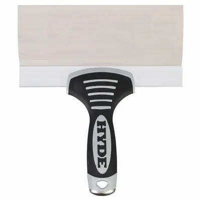 HYDE Taping Knife: Bld. Mat. Stainless Steel, Hdl. Mat. Plastic - Corrosion-Resistant Spreading Tools