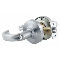 SCHLAGE ND Sparta storeroom electric lever lockset with satin chromium-plated cast zinc finish. ANSI F86 function ensures door is always locked from outside with free egress inside. ADA compliant. Suitable for commercial interior doors requiring secure keyless entry