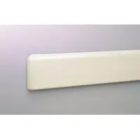 This PETG crash rail and bumper guard features an eggshell finish. It measures 4 inches in overall height and 12 feet in overall length. Designed to protect walls from impact in industrial corridors, warehouses, and loading docks
