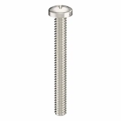 USA INDUSTRIALS Machine Screw: #2-56 Thread Size, 3/4 in Lg, 18-8, Stainless Steel, Plain - Pan Head Machine Screws