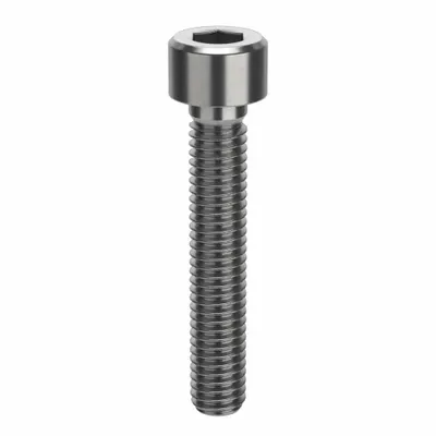 AMPG Socket Head Cap Screw: M6x1.00 Thread Size, 35 mm Lg, Std, Plain, Stainless Steel - Metric System Standard Socket Head Cap Screws