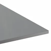 FIBERGRATE Fiberglass Sheet: 4 ft Overall Wd, 8 ft Overall Lg, 0.25 in Thick, Dark Gray, Smooth (MPN 16023223)