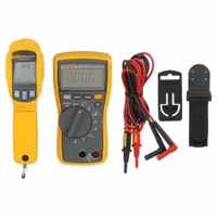 FLUKE Digital Multimeter Clamp On Kit: Digital Multimeter/Infrared Thermometer, CAT III 600V (MPN FLUKE-116/62Max+)