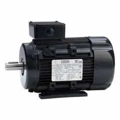 This 2 hp, 3-phase AC motor features a rigid base mount and TEFC enclosure for protection in dusty or wet environments. With a 90L frame size, it operates at 1,695 RPM at 60 Hz and draws 5.4/2.7 A full load amps at 230/460V AC. Suitable for general purpose industrial applications such as pumps, fans, conveyors, and machine tools.