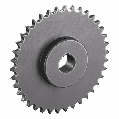 TRITAN Roller Chain Sprocket: 60, For 3/4 in Chain Pitch, 1 7/16 in Bore Dia, 38 Teeth - Size 60 Fixed-Bore Roller Chain Sprockets