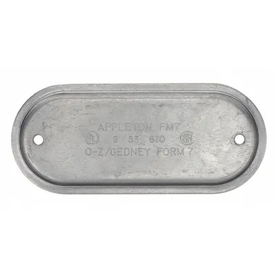 APPLETON ELECTRIC Steel Cover for FM7 Unilet Conduit Outlet Bodies - Covers for Conduit Access Fittings