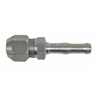 Compression union adapter for connecting or repairing compressed air or fluid lines in pneumatic and hydraulic systems. Provides a leak-resistant seal for use in fleet vehicle maintenance, service trucks, shop equipment, and industrial vehicles