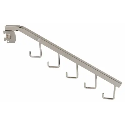 ECONOCO Tubing Waterfall: Single, 1 in Slot Spacing, 1/2 in Slot Lg, 1 in x 12 in x 3 in - Waterfall Hangrails for Slotted-Standard Shelving