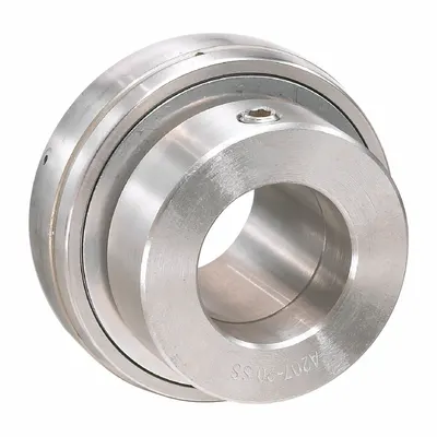 IPTCI BEARINGS Eccentric Lock Ball Bearing Inserts: SNA 210-32, 2 in Bore, 3 17/32 in OD - Food-Grade Spherical Insert Bearings