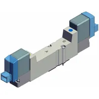 Solenoid Air Control Valve: Five-Way, Closed Center Position, SYJ3000, Single Solenoid, 24V DC (MPN SYJ3333-5LOU)