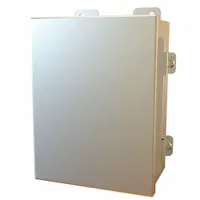 HAMMOND Electrical Enclosure: Stainless Steel, 8 in x 6 in x 4 in, NEMA 12/13/3R/4/4X, w/Panel, IP66 (MPN 1414N4PHSSG)