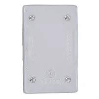 APPLETON ELECTRIC Weatherproof Cover: Steel, FD/FS, Boxes, 1 Gangs, 4 9/16 in Overall Ht, Gray (MPN FSK-1B-CA)