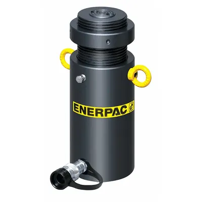 ENERPAC Hydraulic Ram: Single Acting, 50 ton Nominal Capacity, 10 in Nominal Stroke Lg - High Cycle Rams