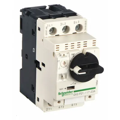 SCHNEIDER Manual Motor Starter: Non-Reversing, 3 Poles, 23 A, Thermal Protection - Non-Reversing Starters with Thermal Overloads