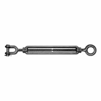 KEN FORGING Clevis and Eye Turnbuckle: 1/2"-13 Thread Size, Carbon Steel, Plain, UNC, Carbon Steel (MPN TB105-J-E)