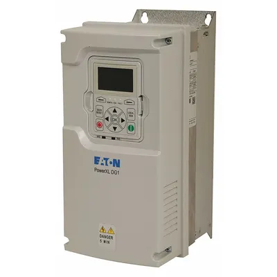 EATON Variable Frequency Drive: In Phase Three, Out Phase Three, 3 hp - Eaton PowerXL DG1