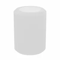 This general purpose plastic sleeve bearing is made of off-white nylon and comes in a pack of 25. It has a 1/4 in bore, 3/8 in outer diameter, and 1/2 in overall length. Suitable for low-speed, light-load applications such as conveyors, packaging machinery, and agricultural equipment, the nylon material provides low friction and wear resistance in dry or lightly lubricated environments