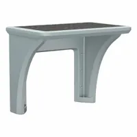 CORTECH Wall-Mount Desk: Gray, 29 in Overall Ht, 36 in Overall Wd, 24 in Overall Dp, Wall Mount (MPN 7603GY)
