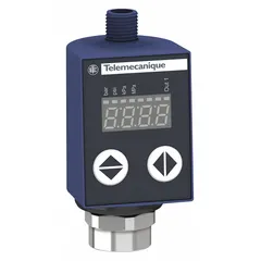 Non-vacuum electronic pressure sensor with PNP output. Pressure range 464.12 psi to 5,800 psi. 1/4" DIN pressure connection and 4 Pin M12 electrical connection. Suitable for monitoring fluid and air pressure in industrial hydraulic and pneumatic systems.