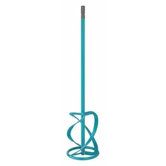 Single mixing paddle with Hexafix quick-disconnect coupling for fast attachment changes. 23-inch length suited for medium-viscosity materials. Used in blending paints, adhesives, and sealants where controlled agitation is required.