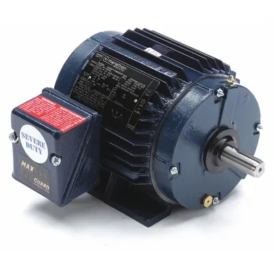 LEESON General Purpose Motor: Rigid Base Mount, Totally Enclosed Non-Ventilated - Rigid Base 3-Phase General Purpose AC Motors