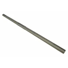 Shaft for HVACR systems, used to connect motors to fans, blowers, or pumps. Transmits rotational torque in commercial and industrial heating, ventilation, air conditioning, and refrigeration equipment.