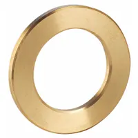 BUNTING BEARINGS Thrust Washer: 5/8 in Bore, Bronze, C87850, 1 in OD, 0.125 in Thick, -40°F to 400°F (MPN EBTW101602)