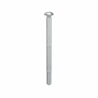 Carriage Bolt: Square Neck, 5/8"-11 Thread Size, 10 in lg, Steel, Grade 2, Zinc-Plated (MPN BULK-BOLT-821)