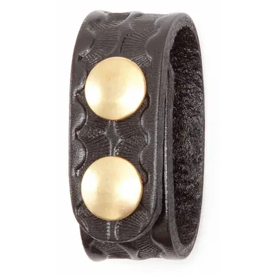 GOULD & GOODRICH, INC. Belt Keeper: Basketweave Leather, 3/4 in Wd, Black - Belt Keepers