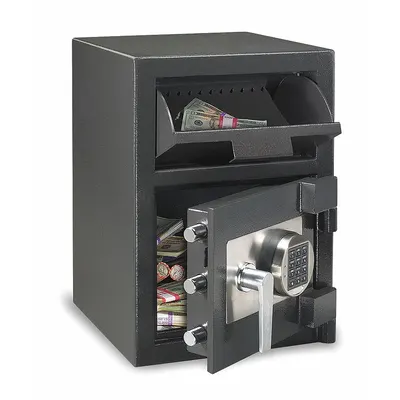 SENTRY SAFE Cash Depository Safe: Digital Combo Lock, 1.3 cu ft Capacity, Steel - Combination Lock Depository Safes