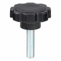 INNOVATIVE COMPONENTS Hand Knob: 8 Point, Plastic w/ Steel Thread, 1/2"-13 Thread, 2 in Thread Lg (MPN GN8C2000F6---21)