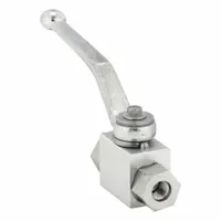 PARKER Hydraulic Ball Valve: Not Lockable, 4.53 in Handle Lg, Two Positions, Two-Way Ways, Female (MPN BVHP04SSS1N)