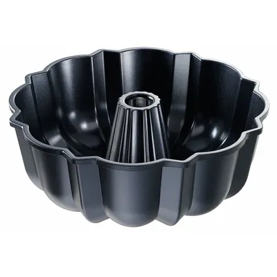 CHICAGO METALLIC Cake Pan: Aluminum, Non-Stick, Solid, 10 1/8 in Overall Dia - Tube & Bundt Pans