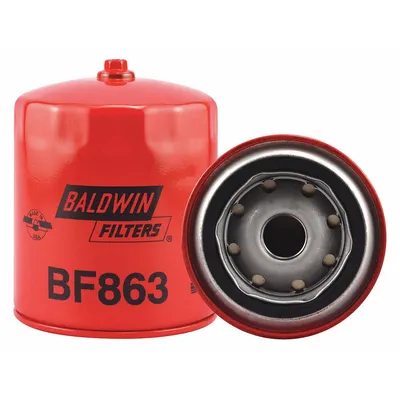 BALDWIN FILTERS Fuel Filter: Spin-On, 3 11/16 in Outside Dia, 13/16"-18 Thread Size - Spin-On Fuel Filters
