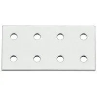Joining Plate: Eco Connection Plate, 10 Series, 3 in x 2 in x 13/64 in, For 7/32 in Slot Wd, 6 Holes (MPN 093EVD51102)