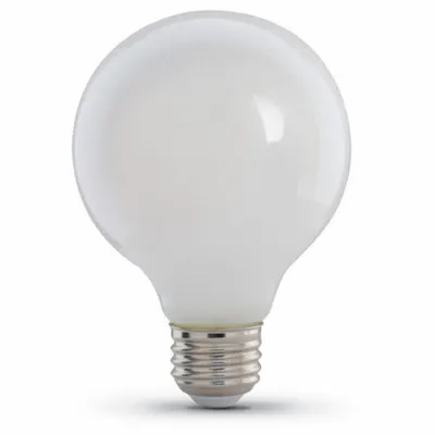 FEIT ELECTRIC Compact LED Bulb: Medium Screw (E26), LED, (G) Globe, G25, 3.8 W Watt, 5000K - Medium Screw Base (E26) Lamps
