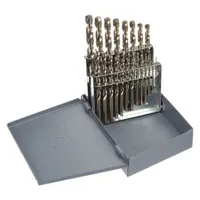 CHICAGO-LATROBE Jobber Length Drill Bit Set: 21 Pc, 1/16" to 3/8" by 64ths, 135° Split Point (MPN 69887)