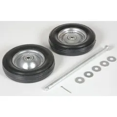 This wheel kit includes an 8-inch wheel designed as a replacement part for Vestil equipment. It is intended for use with the Vestil SJ-35-EF model. Commonly used in warehouses and industrial facilities to restore mobility and support on compatible material handling equipment.