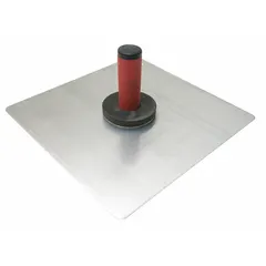 This 13-inch square aluminum drywall hawk provides a stable platform for holding joint compound, plaster, or mortar. The DuraSoft handle reduces hand fatigue during extended use. Suitable for drywall and masonry applications.