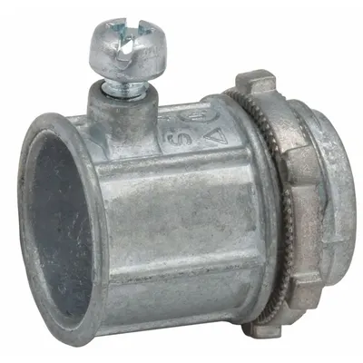 RACO Set Screw Conduit Connector: Zinc, 4 in Trade Size, 3 3/4 in Overall Lg - Set Screw Conduit Connectors